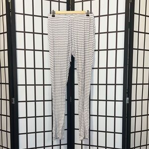 Old Navy Black and White Striped Leggings